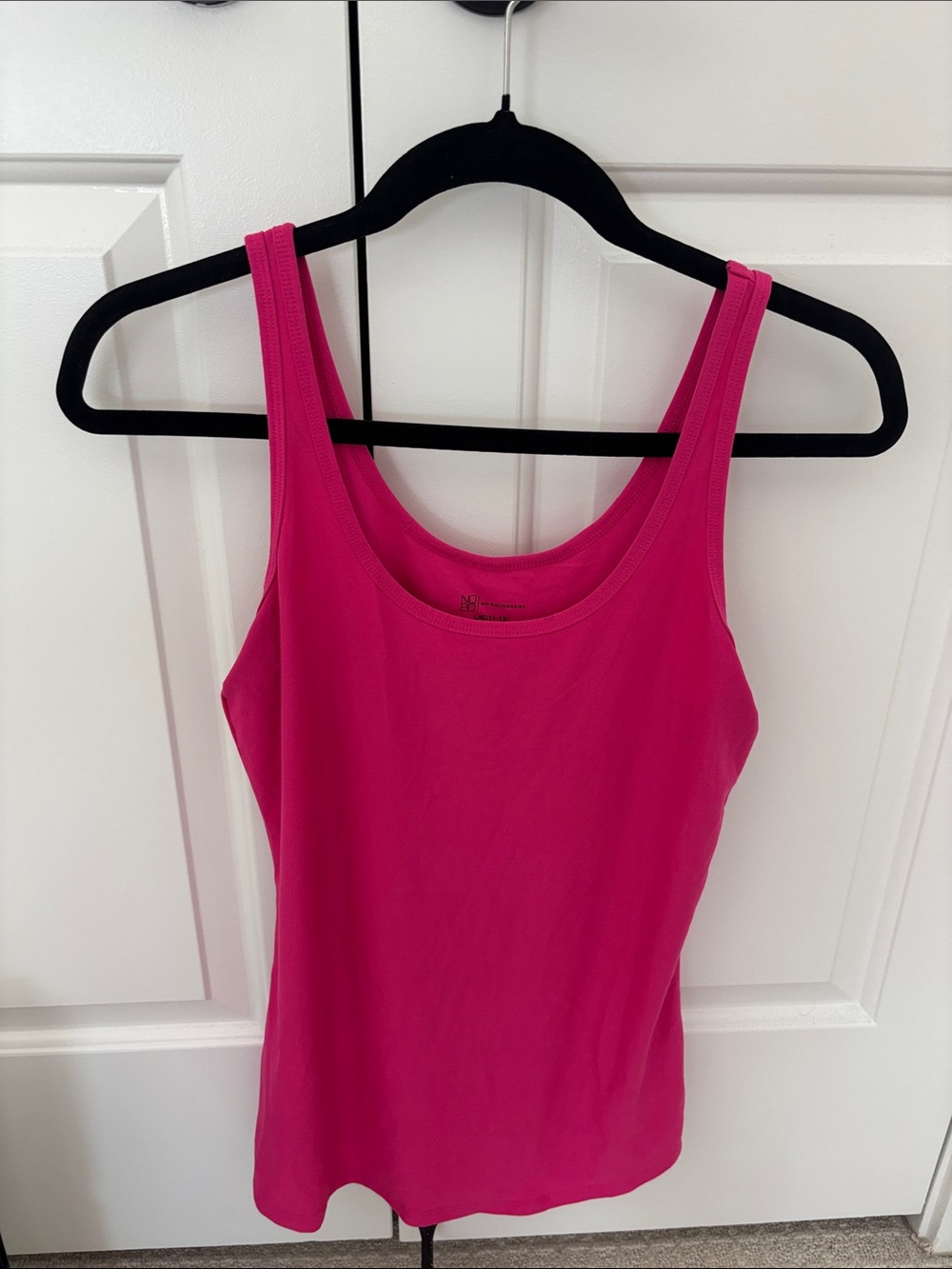 No Boundaries Hot Pink Scoop Neck Tank Top